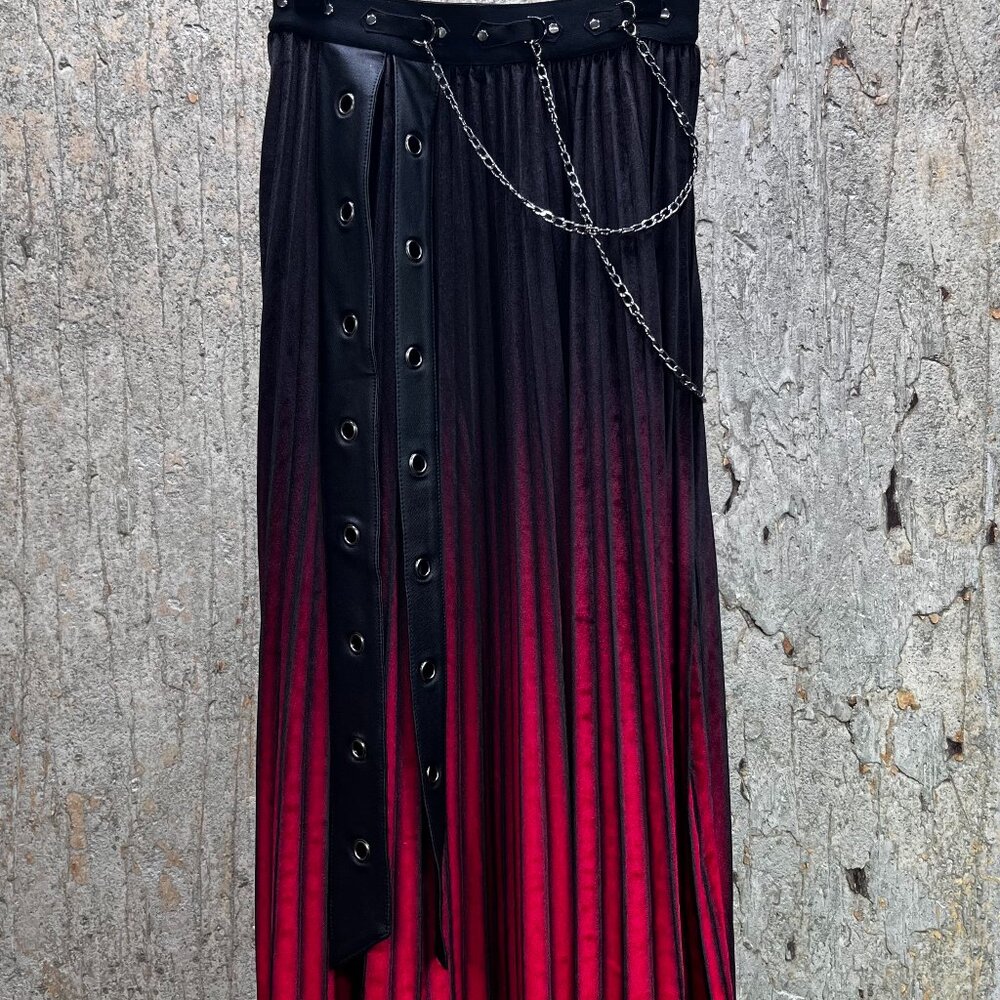 Punk Rave Red Dawn Skirt